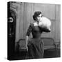 Woman Modeling a Party Dress-Nina Leen-Stretched Canvas