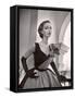 Woman Modeling a Short Ball Gown-Nina Leen-Framed Stretched Canvas