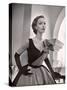 Woman Modeling a Short Ball Gown-Nina Leen-Stretched Canvas