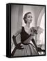 Woman Modeling a Short Ball Gown-Nina Leen-Framed Stretched Canvas