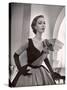 Woman Modeling a Short Ball Gown-Nina Leen-Stretched Canvas