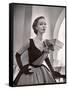 Woman Modeling a Short Ball Gown-Nina Leen-Framed Stretched Canvas