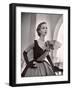 Woman Modeling a Short Ball Gown-Nina Leen-Framed Premium Photographic Print