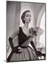 Woman Modeling a Short Ball Gown-Nina Leen-Mounted Premium Photographic Print