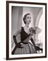 Woman Modeling a Short Ball Gown-Nina Leen-Framed Photographic Print