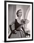 Woman Modeling a Short Ball Gown-Nina Leen-Framed Photographic Print