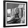 Woman Modeling College Fashion Head Scarfs, 1950-Nina Leen-Framed Premium Photographic Print