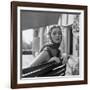 Woman Modeling College Fashion Head Scarfs, 1950-Nina Leen-Framed Photographic Print