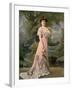 Woman modeling embroidered skirt designed by Lachartroulle-Felix-Framed Photographic Print