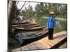 Woman Near Old Boats, Mekong Delta, Vietnam-Bill Bachmann-Mounted Photographic Print