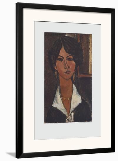Woman of Algeria-Amedeo Modigliani-Framed Art Print