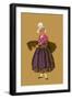 Woman of Chartre Holds a Straw Bundle-Elizabeth Whitney Moffat-Framed Art Print