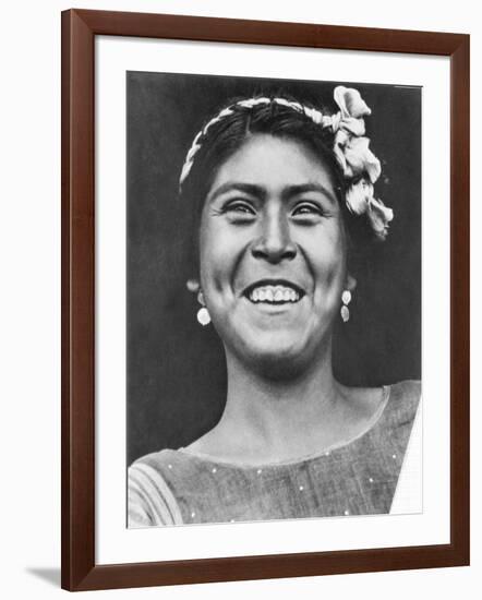 Woman of Tehuantepec, Mexico, 1929-Tina Modotti-Framed Photographic Print