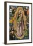 Woman of the Apocalypse Adored by the Patron Hieronymus Rudelauf, 1523-Lucas Cranach the Elder-Framed Giclee Print