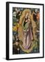 Woman of the Apocalypse Adored by the Patron Hieronymus Rudelauf, 1523-Lucas Cranach the Elder-Framed Giclee Print