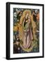 Woman of the Apocalypse Adored by the Patron Hieronymus Rudelauf, 1523-Lucas Cranach the Elder-Framed Premium Giclee Print