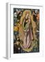 Woman of the Apocalypse Adored by the Patron Hieronymus Rudelauf, 1523-Lucas Cranach the Elder-Framed Premium Giclee Print