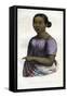 Woman of the Mariana Islands, 1848-null-Framed Stretched Canvas