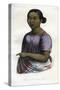 Woman of the Mariana Islands, 1848-null-Stretched Canvas