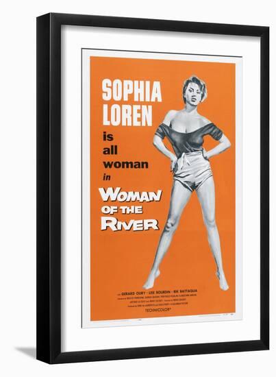 Woman of the River, (Aka La Donna Del Fiume, Aka the River Girl), Sophia Loren, 1955-null-Framed Art Print