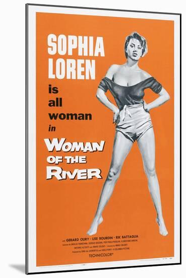 Woman of the River, (Aka La Donna Del Fiume, Aka the River Girl), Sophia Loren, 1955-null-Mounted Art Print