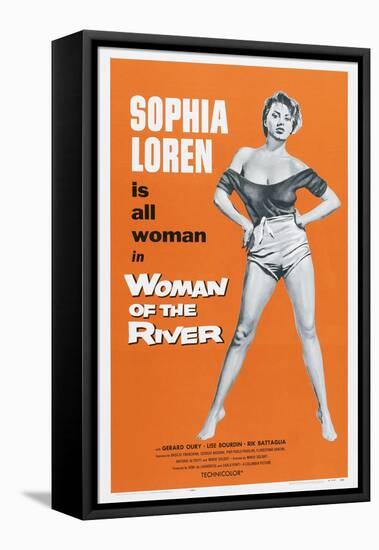 Woman of the River, (Aka La Donna Del Fiume, Aka the River Girl), Sophia Loren, 1955-null-Framed Stretched Canvas