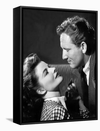 Woman of the Year, Katharine Hepburn, Spencer Tracy, 1942-null-Framed Stretched Canvas