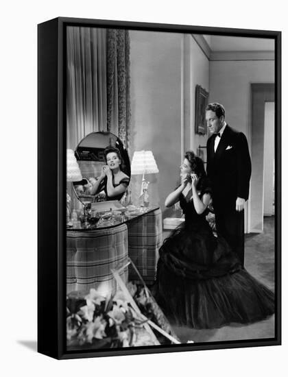 Woman Of The Year, Katharine Hepburn, Spencer Tracy, 1942-null-Framed Stretched Canvas