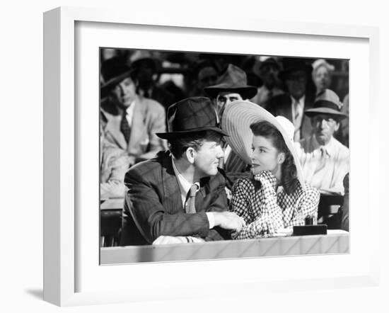 Woman Of The Year, Spencer Tracy, Katharine Hepburn, 1942-null-Framed Photo