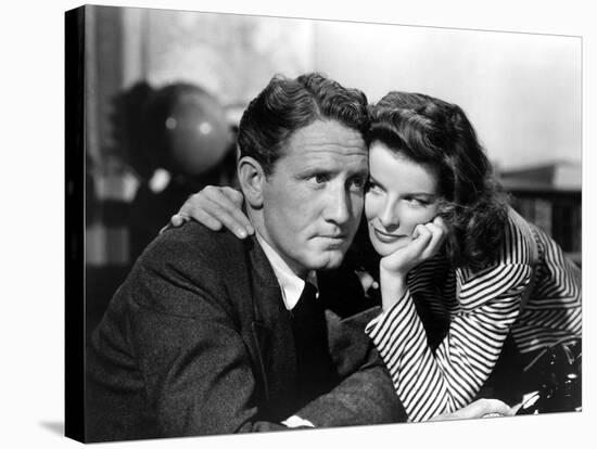 Woman of the Year, Spencer Tracy, Katharine Hepburn, 1942-null-Stretched Canvas