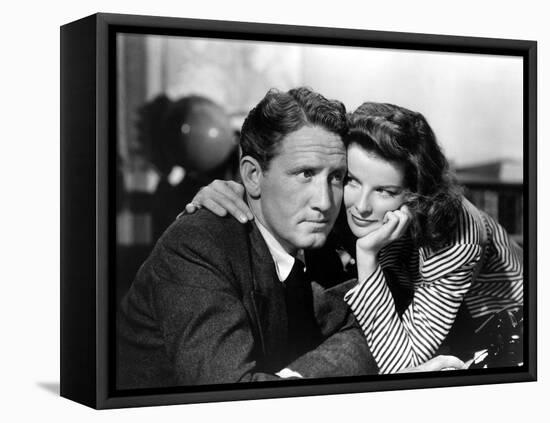 Woman of the Year, Spencer Tracy, Katharine Hepburn, 1942-null-Framed Stretched Canvas