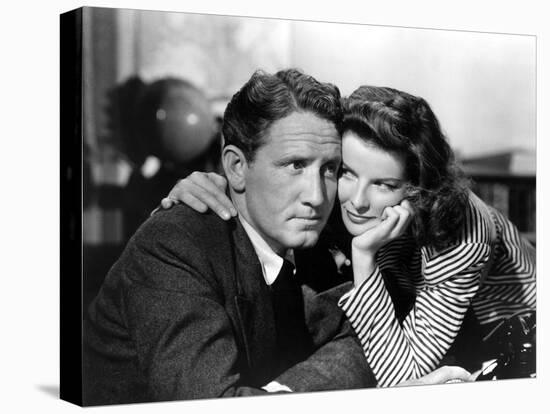 Woman of the Year, Spencer Tracy, Katharine Hepburn, 1942-null-Stretched Canvas