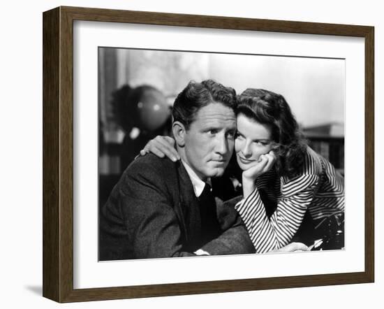 Woman of the Year, Spencer Tracy, Katharine Hepburn, 1942-null-Framed Photo