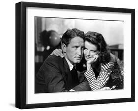 Woman of the Year, Spencer Tracy, Katharine Hepburn, 1942-null-Framed Photo