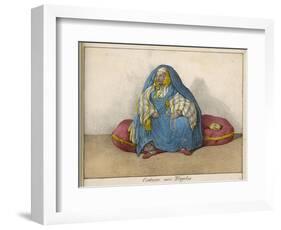 Woman of Tripoli at Home, with Her Face Uncovered-null-Framed Art Print