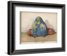 Woman of Tripoli at Home, with Her Face Uncovered-null-Framed Art Print