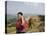 Woman of Yao Minority with Cellphone, Longsheng Terraced Ricefields, Guangxi Province, China-Angelo Cavalli-Stretched Canvas