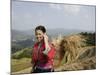 Woman of Yao Minority with Cellphone, Longsheng Terraced Ricefields, Guangxi Province, China-Angelo Cavalli-Mounted Photographic Print