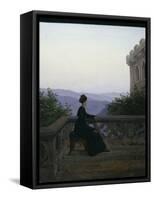 Woman on a Balcony-Karl Gustav Carus-Framed Stretched Canvas