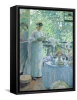 Woman on a Balcony-Henri Ottmann-Framed Stretched Canvas