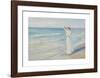 Woman on a beach-Michael Ancher-Framed Premium Giclee Print