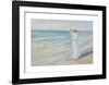 Woman on a beach-Michael Ancher-Framed Premium Giclee Print
