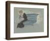 Woman on a Bench, c.1881-Mary Stevenson Cassatt-Framed Giclee Print