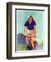 "Woman on a Bike,"April 28, 1934-John Newton Howitt-Framed Giclee Print