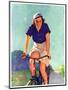 "Woman on a Bike,"April 28, 1934-John Newton Howitt-Mounted Giclee Print