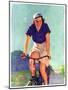 "Woman on a Bike,"April 28, 1934-John Newton Howitt-Mounted Premium Giclee Print