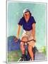 "Woman on a Bike,"April 28, 1934-John Newton Howitt-Mounted Giclee Print