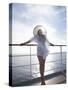 Woman on a Cruise Ship, Nassau, Bahamas, West Indies, Caribbean, Central America-Angelo Cavalli-Stretched Canvas