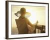 Woman on a Cruise Ship, Nassau, Bahamas, West Indies, Caribbean, Central America-Angelo Cavalli-Framed Photographic Print