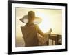 Woman on a Cruise Ship, Nassau, Bahamas, West Indies, Caribbean, Central America-Angelo Cavalli-Framed Photographic Print